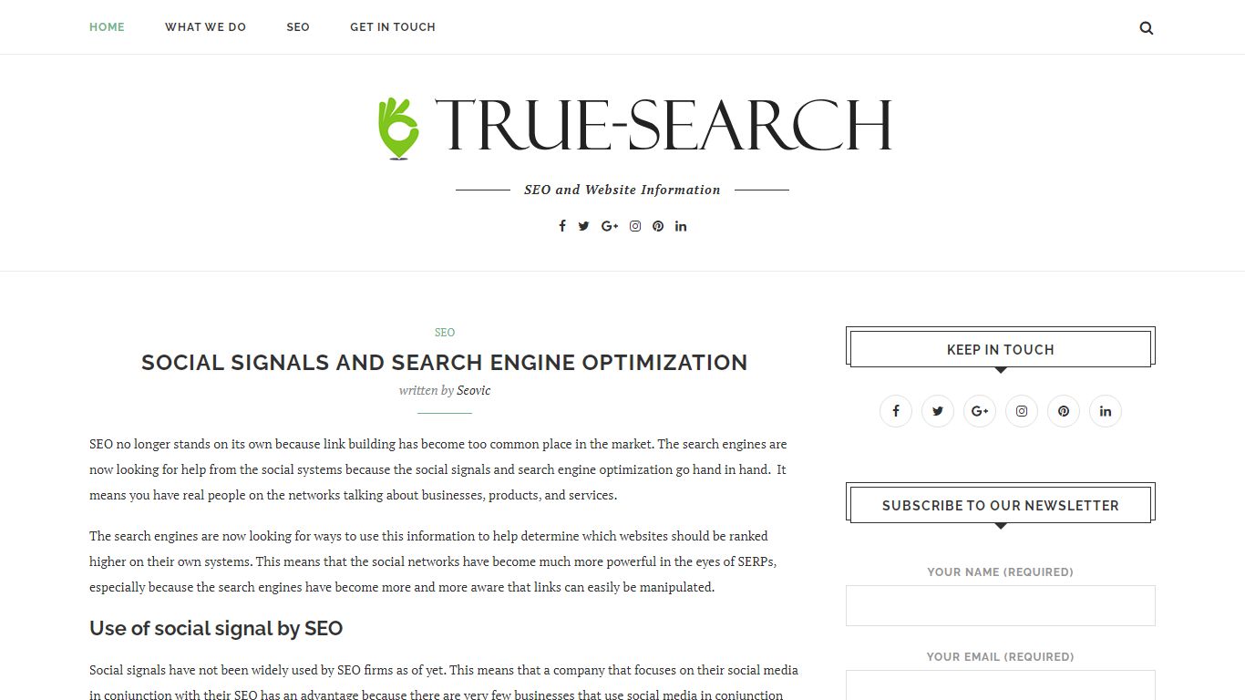 True-Search Engine Optimization Make Money Online